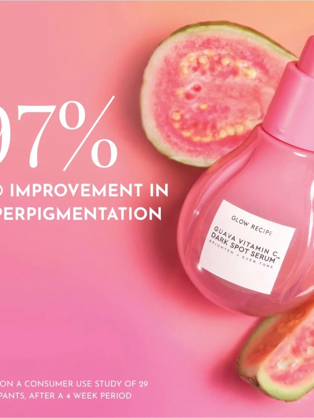 Glow Recipe Guava Vitamin C Dark Spot Serum, Full Size BNIB